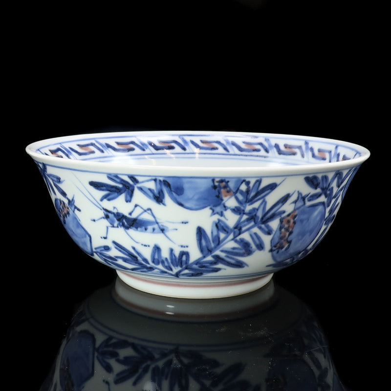 伊志良光 作 染付 兎柘榴文鉢 食器 – NISHIKINO VINTAGE KYOTO