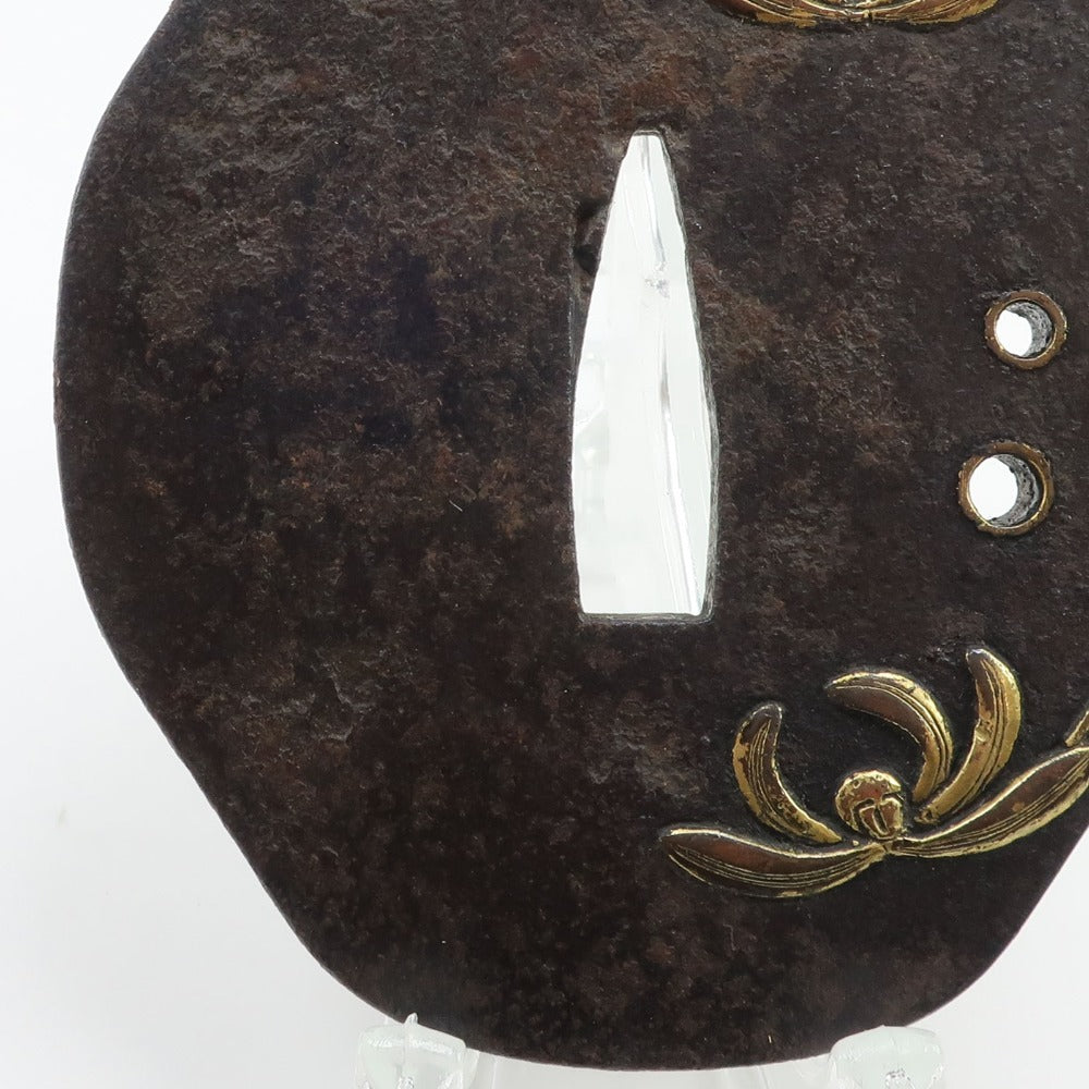 時代刀装具 鉄製 金象嵌 彼岸花文 鍔 骨董品 – NISHIKINO VINTAGE KYOTO
