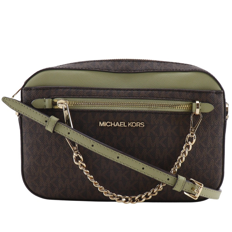 【Michael Kors】マイケルコース JET SET ITEM EW ジップチェーン ショルダーバッグ