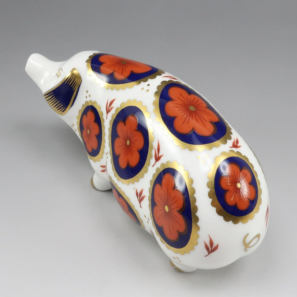 Royal Crown Derby】ロイヤルクラウンダービー 豚 鼠 置物 2点 置物