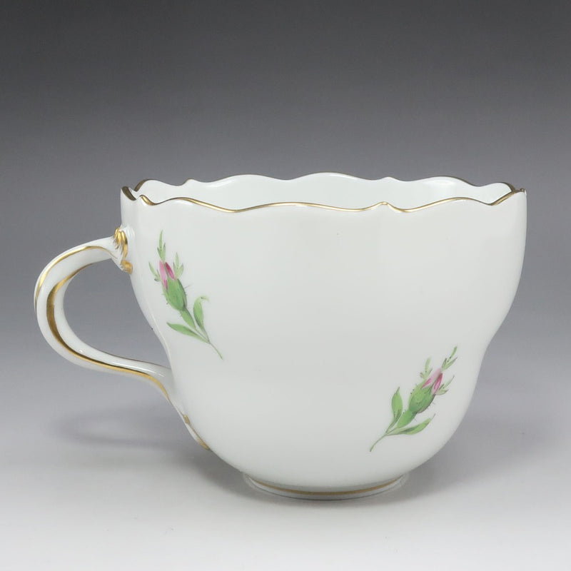 Meissen】マイセン ピンクローズ カップ＆ソーサー 1客 食器