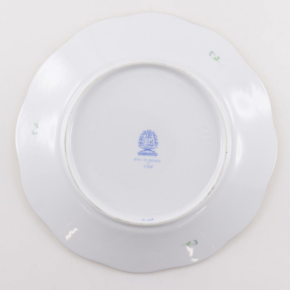 HEREND】ヘレンド アポニーグリーン プレート 6客 直径：19.2cm 食器