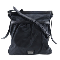 [Burberry] Burberry Shoulder Bag Novacheck Nylon Canvas Black Diagonal Hanging shoulder A5 Fastener Unisex