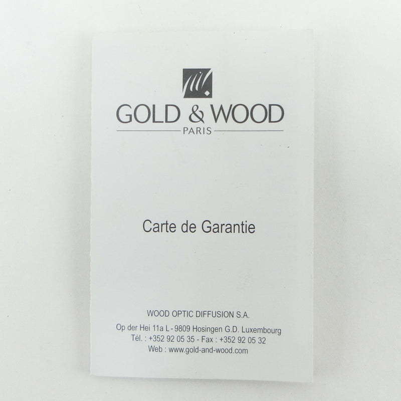 【GOLD&WOOD】ゴールドアンドウッド
 メガネフレーム ※度入り メガネ
 S46.16.2317 ウッド レッド Glasses frame * Prescription メンズA-ランク