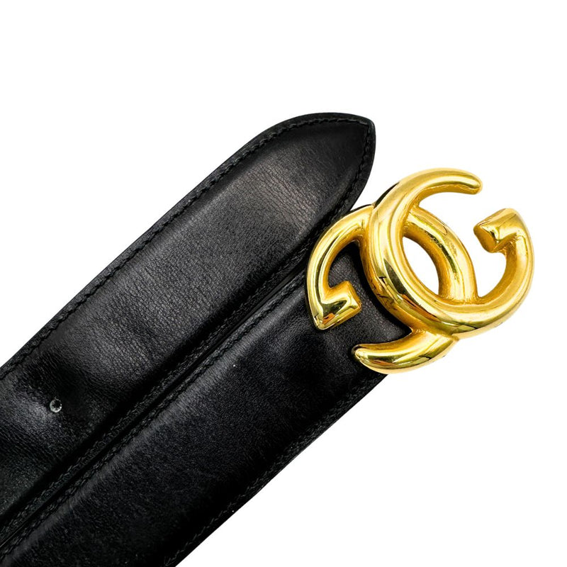 [GUCCI] Gucci 
 Belt 
 Vintage leather black ladies