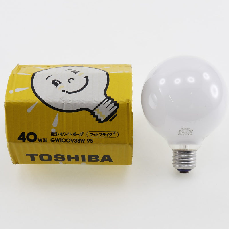 【National】ナショナル
 東芝 日立【15個セット】ボール電球 ホワイト その他家電
 白熱電球 40W形 E26口金 95mm径 屋内用 Toshiba Hitachi [Set of 15] Ball Light Bulb White _Sランク