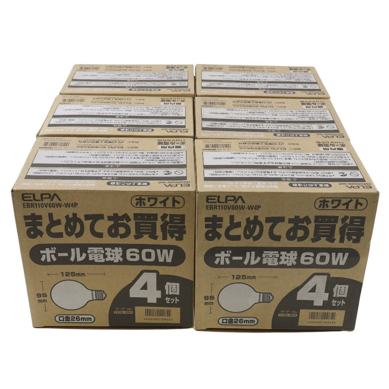 [ELPA] Elpa [24 pièces] Ampoules boule Blanc Autres électroménagers 
 EBR110V60W-W4P