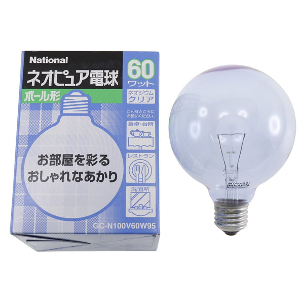[National] National 
 [11 pieces] Neopure light bulb clear Other home appliances 
 Ball bulb white incandescent bulb 60W E26 Bill 95mm indoor GC-N100V60W95 [SET OF 11] NEOPURE LIGHT BULB CLEAR_S Rank