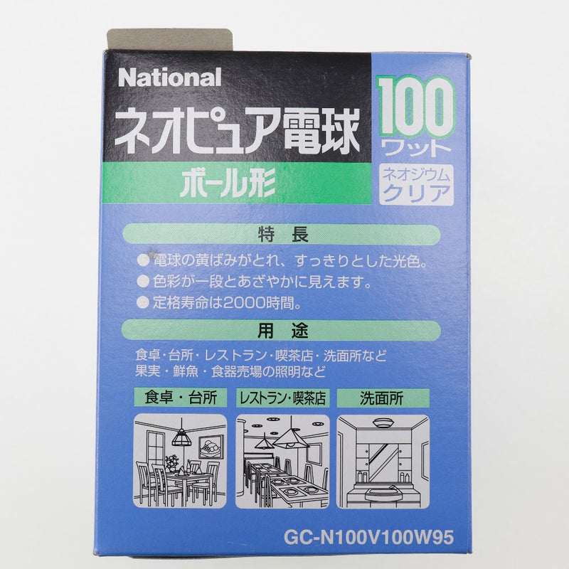 [National] National [Ensemble de 19] Ampoule Neopure Transparente pour autres appareils ménagers 
 GC-N100V60W95