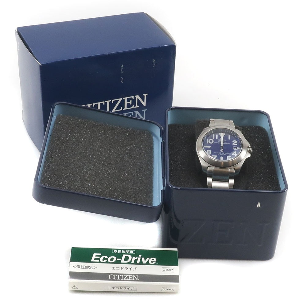 【CITIZEN】シチズン プロマスター 腕時計 エコドライブ パーペチュアルカレンダー E766-T000894 【ジャンク品】 チタン –  KYOTO NISHIKINO