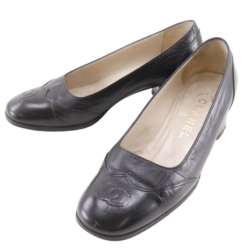 [CHANEL] Zapatos de tacón Chanel con punta cuadrada