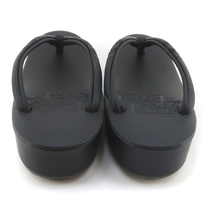 신발 샌들 
 기모노 액세서리 비닐 23.5cm 엠보싱 검은 신발 샌들 숙녀