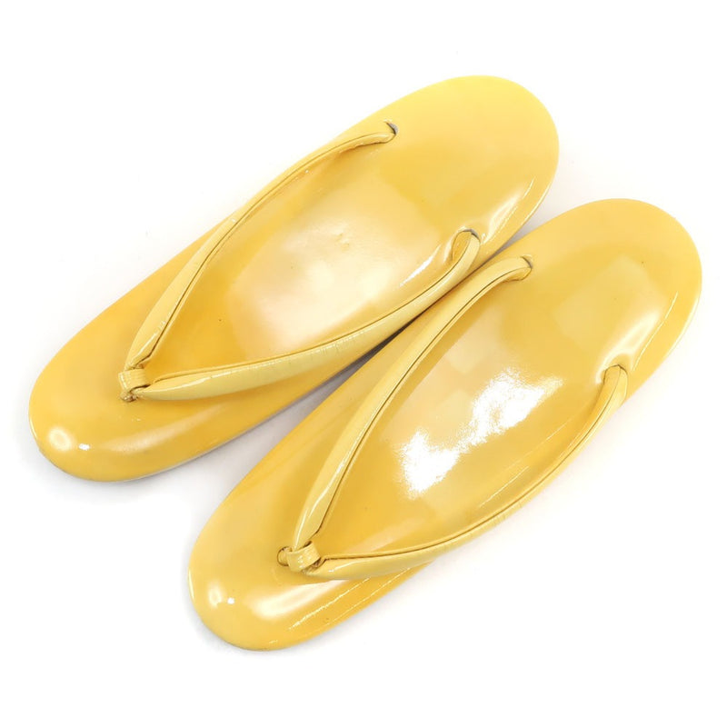 Global sandals 
 Kimono accessories enamel 23.5cm Yellow Footwear ZORI Ladies