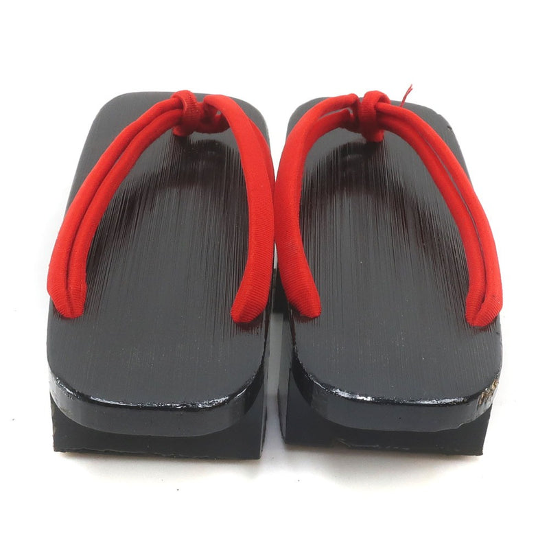 Footwear clogs sandals 
 Kimono accessories wooden 23cm Black FOOTWEAR GETA Ladies B-Rank