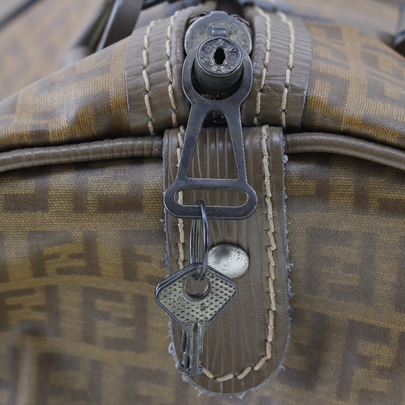 [FENDI] Fendi 
 Miniboston handbag 
 Zukka PVC Handscope A5 Zeni Boston Ladies