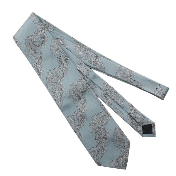 [YVES SAINT LAURENT] Yves Saint Laurent 
 Paisley tie 
 Silk Light Blue Paisley Men's