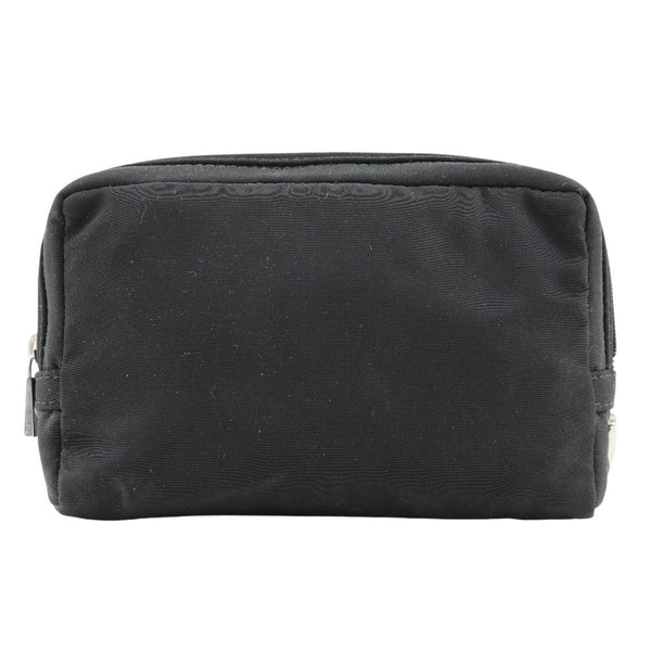 [BOTTEGAVENETA]BOTTEGA VENETA
 Triangle logo pouch 
 Nylon black Fastener Triangle logo unisex