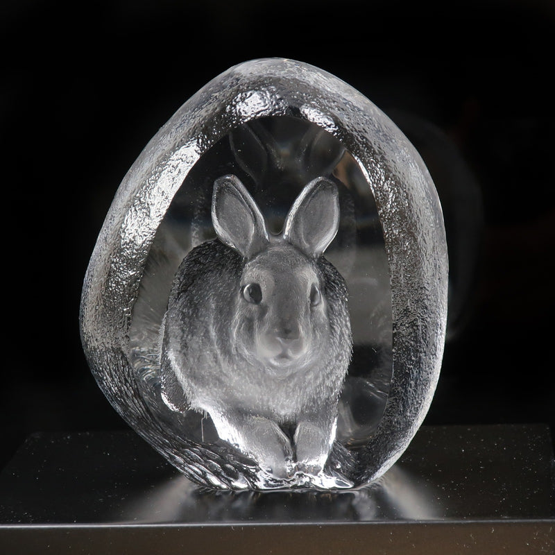 [MATS JONASSON] Mats Jonasan 
 Zodiac rabbit object 
 34007 Crystal Zodiac Rabbit_a+Rank
