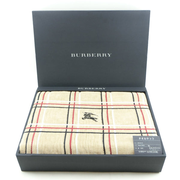 [Burberry] Burberry 
 Manta de toalla no utilizada y otros productos misceláneos 
 100% de algodón Nishikawa Sangyo Japón ropa de cama de toalla no utilizada