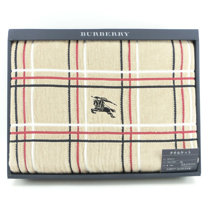 [Burberry] Burberry 
 未使用的毛巾毯和其他杂物 
 100％棉花Nishikawa Sangyo日本床上用品未使用的毛巾毯