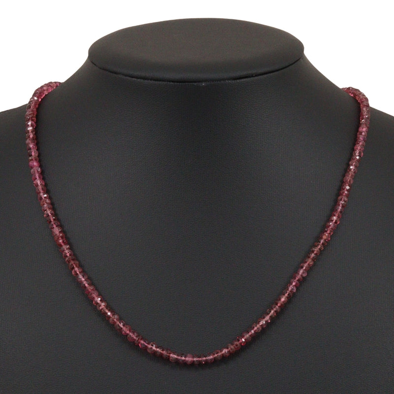 Necklace 18KYellow Gold x Ruby Raspberry Pink Approximately 10.2g Ladies A-Rank