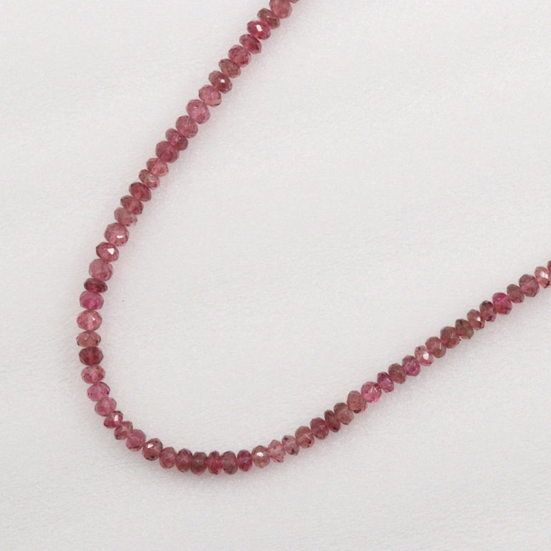 Necklace 18KYellow Gold x Ruby Raspberry Pink Approximately 10.2g Ladies A-Rank