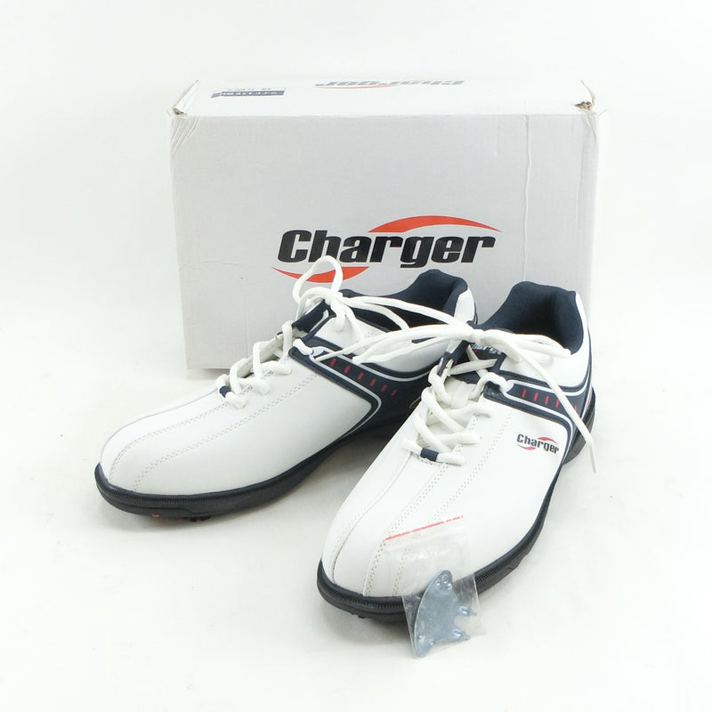 【Charger】チャージャー スニーカー
 ゴルフシューズ 26.0cm M-24 ホワイト [Charger] charger メンズSランク