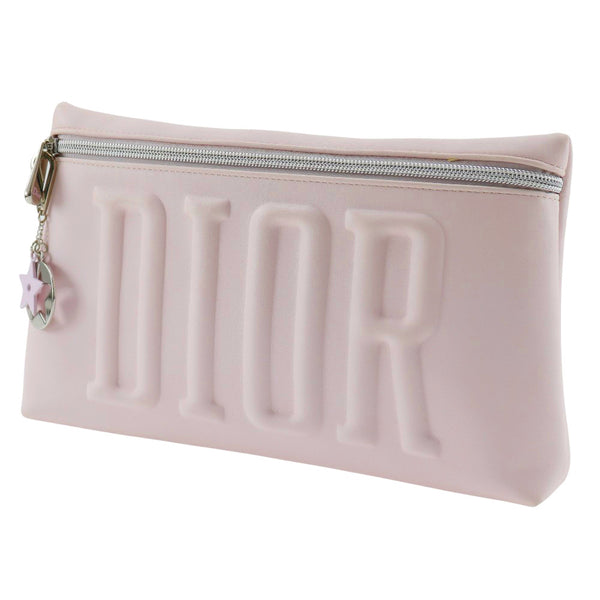 [Dior] Dior 
 Beaute novelty pouch 
 Leather zipper Beaute Novelty Ladies