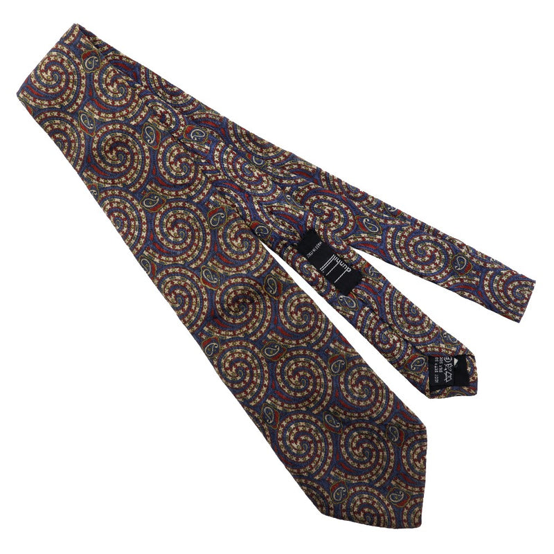 [Dunhill] Dunhill 
 100% de corbata de seda 
 Patrón de Piesley Seda Blue 100% Silk Men A Rank