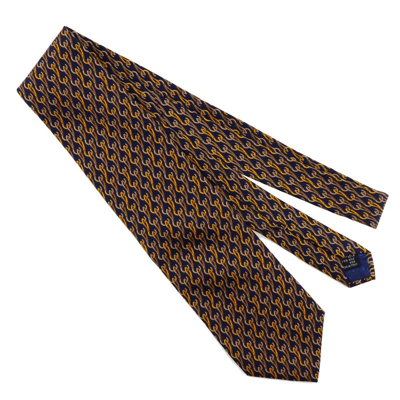 [GUCCI] Gucci 
 100% silk tie 
 Silk Blue/Yellow 100% SILK Men A Rank