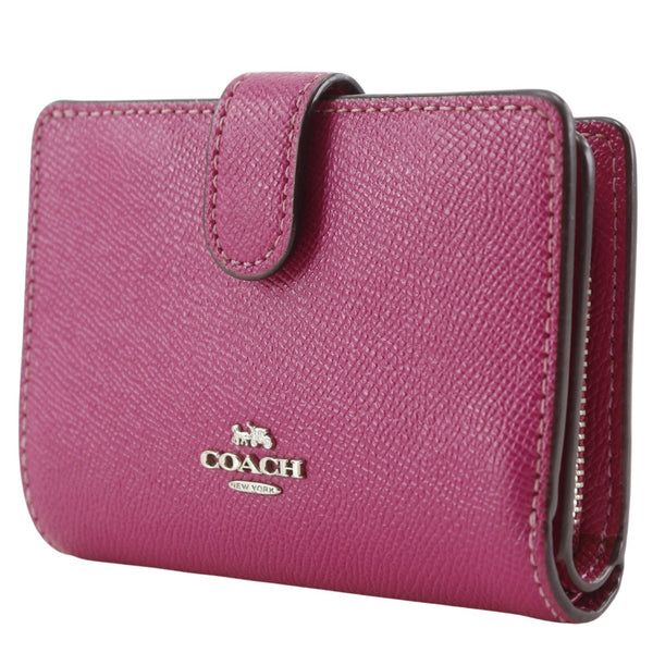 COACH】コーチ がま口 シグネチャー コインケース パテントレザー 赤