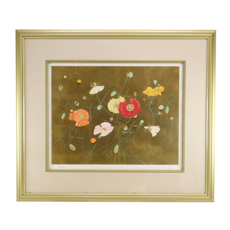 堀文子 作 芥子 絵画 – NISHIKINO VINTAGE KYOTO