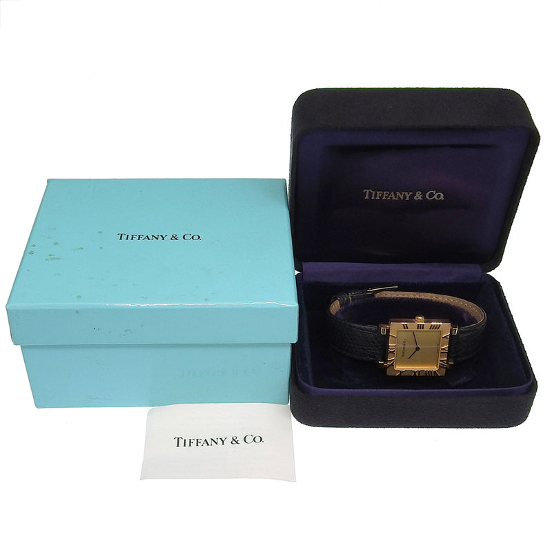 TIFFANY&Co.】ティファニー アトラス スクエア 腕時計 L3630 クオーツ