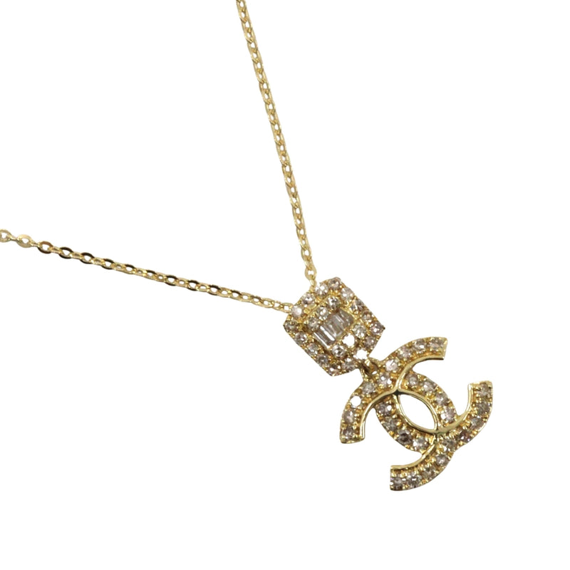 Collier Cocomark K18 en or jaune x diamants