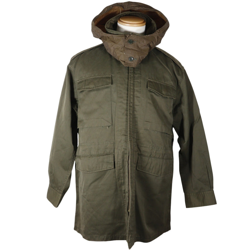 Funda exterior de trabajo, tipo capota, chaqueta militar.