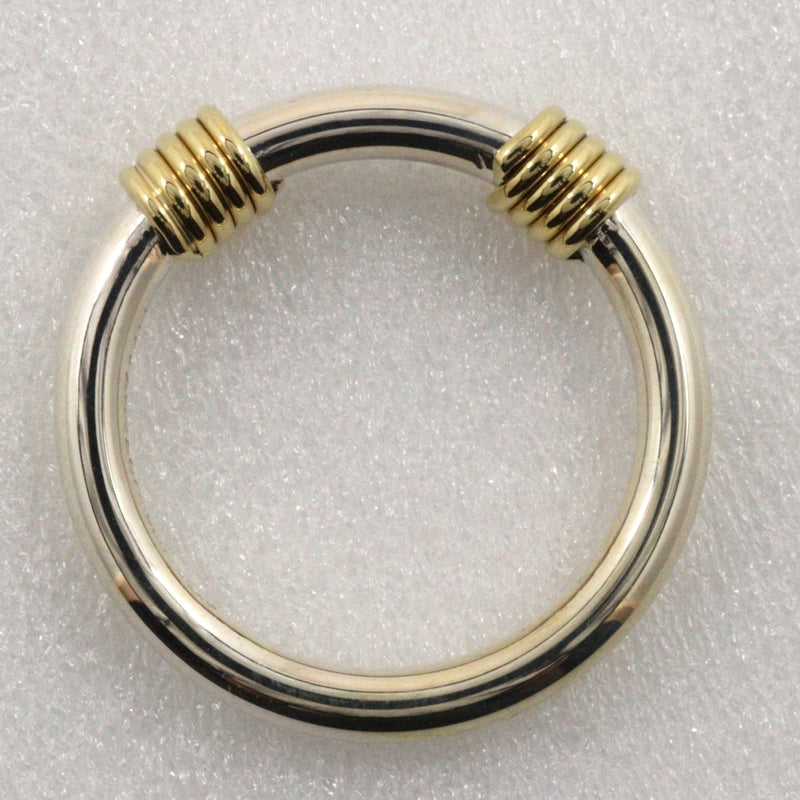 [Tiffany & co.]TIFFANY&Co. Bandwiz 2 Wire No. 9 Ring Silver 925 ×18KYellow Gold Approximately 3.9g Bandwidth 2 Wire Ladies A Rank