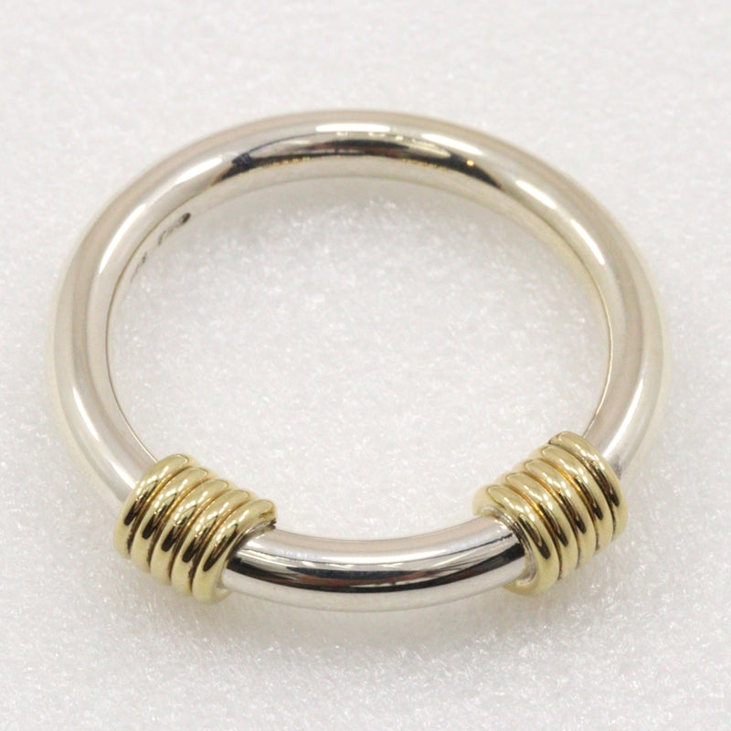 [Tiffany & co.]TIFFANY&Co. Bandwiz 2 Wire No. 9 Ring Silver 925 ×18KYellow Gold Approximately 3.9g Bandwidth 2 Wire Ladies A Rank