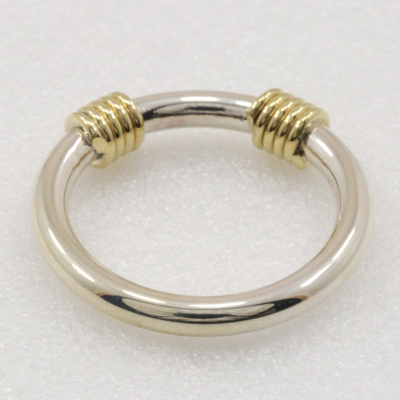 [Tiffany & co.]TIFFANY&Co. Bandwiz 2 Wire No. 9 Ring Silver 925 ×18KYellow Gold Approximately 3.9g Bandwidth 2 Wire Ladies A Rank