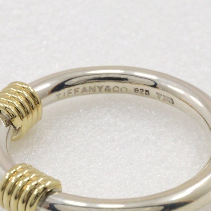 [Tiffany & CO.] Tiffany Bandwiz 2 Wire 9 Ring / Ring Silver 925 × K18 Gold Yellow Environ 3,9 g Bande passante 2 Mas