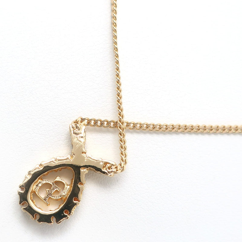 [Dior] Christian Dior CD Logo Collier Gold Placing X Rhingestone environ 5,0 g CD Logo Mesdames