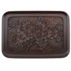 [OSAKAYA] Osakaya Furniture Store 
 Karuizawa engraving tableware 
 Bon Obon tray rectangle 21cm KARUIZAWA CARVINGS_