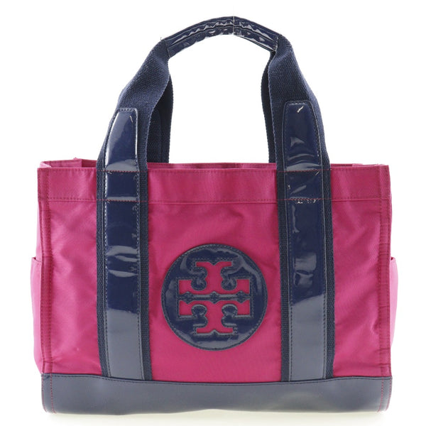 [Tory Burch] Tory Burch 
 tote bag 
 Nylon pink/Navy blue handbag A4 Open Ladies