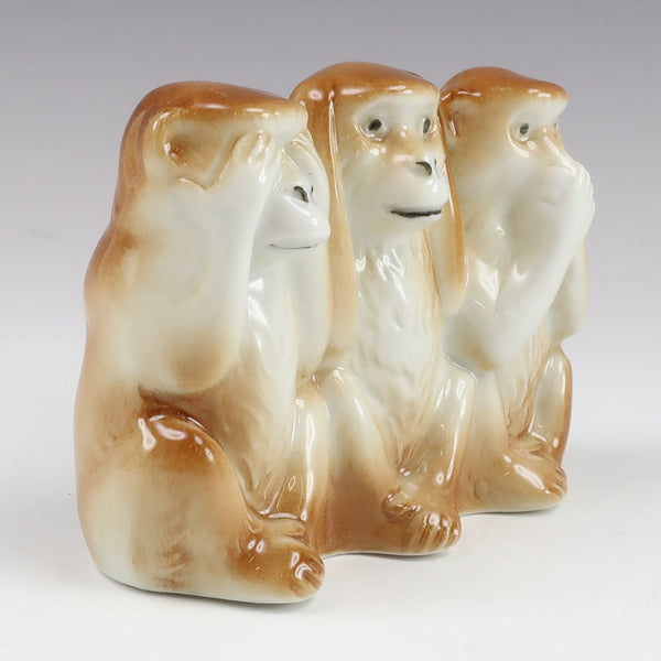 Wagner y Apel Folk Crafts 
 Figurina de cerámica Monkey Monkey Monkey Monkey Takashimaya Visable Wagner & Appel_s Rank