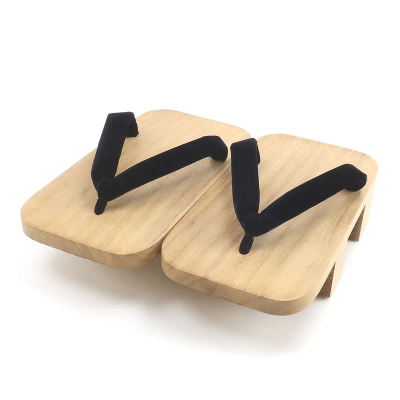 京都[hisaya]鞋堵塞凉鞋 
 Kimonou Kiri Kirisu 23.5厘米京都最喜欢的黑色京都[Hisaya]鞋类Geta Men's等级