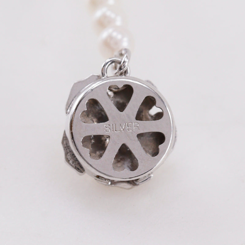 W*E様 土日限定【遺品整理】ヴィンテージ silverパール ネックレス ・M 真珠 パール×シルバー ネックレス – NISHIKINO VINTAGE KYOTO