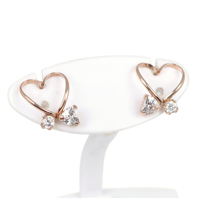 Heart earring 
 K10 Yellow Gold Heart Approximately 0.5g Heart Ladies A+Rank