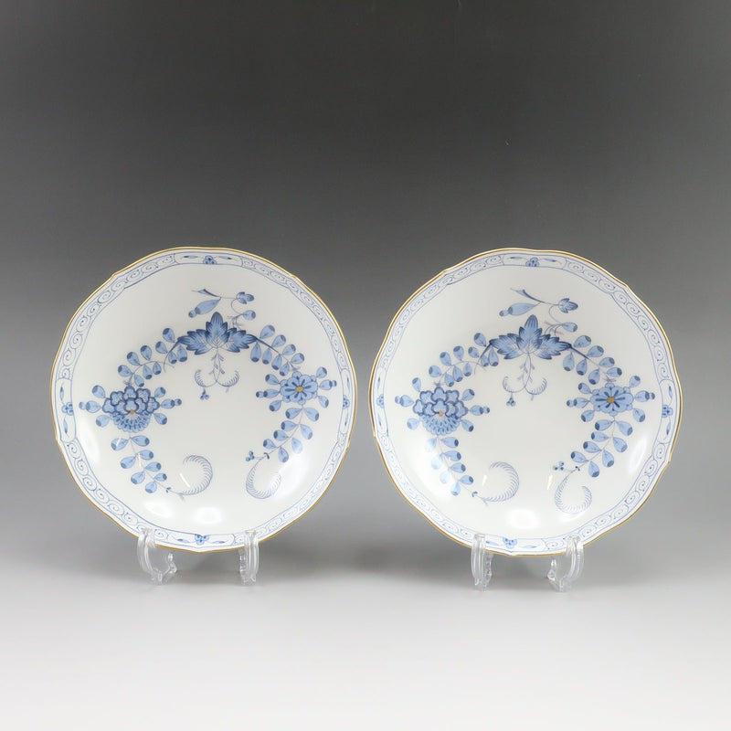 【Meissen】마이센 인도의 화 접시만 2객 식기