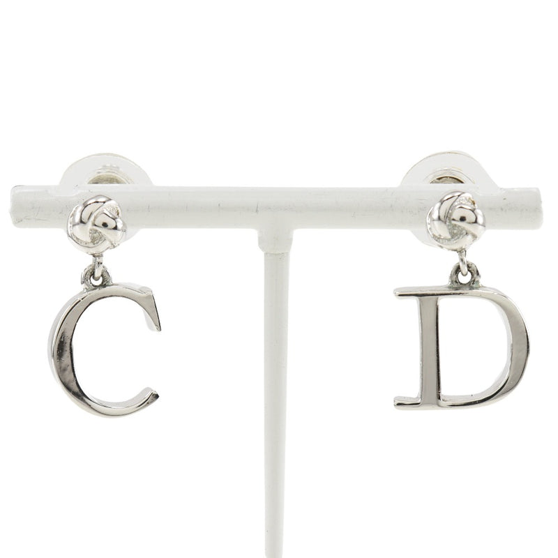 [Dior] Christian Dior CD Boucles d'oreilles en métal argent environ 5,8 g de CD dames a-rang