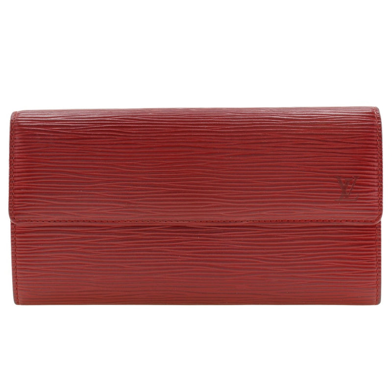 [路易威登]LOUIS VUITTON
 Portefeiulle Sarah 长钱包 
 M6359E Epireau Rouge红色快照按钮Portefeiulle Sarah女士