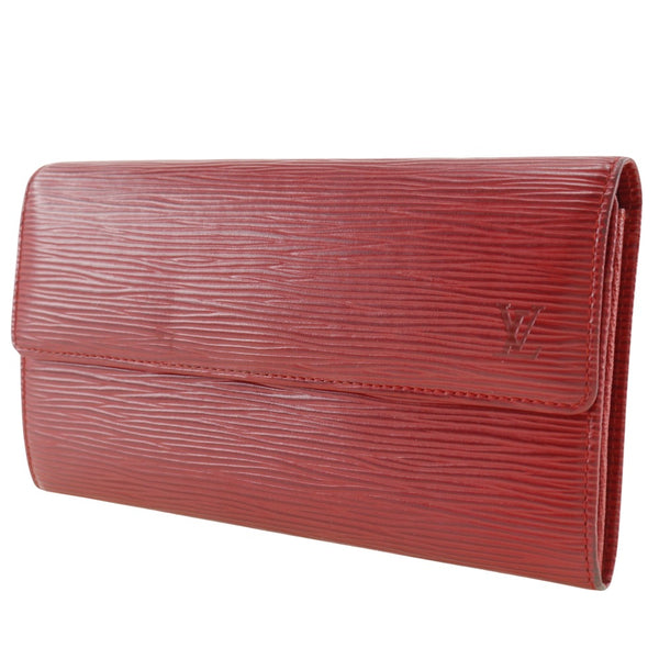 [路易威登]LOUIS VUITTON
 Portefeiulle Sarah 长钱包 
 M6359E Epireau Rouge红色快照按钮Portefeiulle Sarah女士